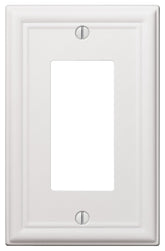 Amerelle 149RW Wallplate, 4-7/8 in L, 3-1/8 in W, 1 -Gang, Steel, White